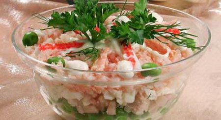 Салат из кальмаров