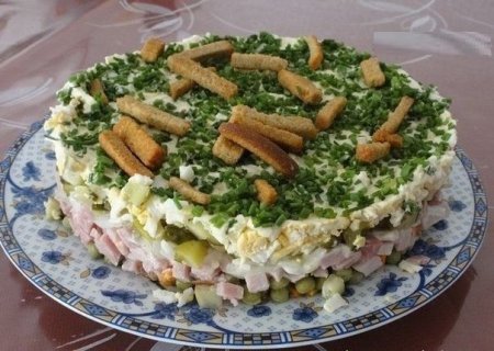 Салат "На траве дрова"