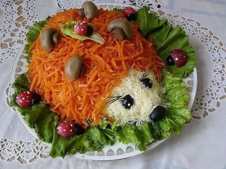 Салат Ежик