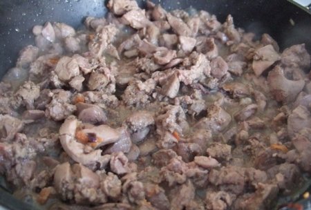 Простой печеночный салатик