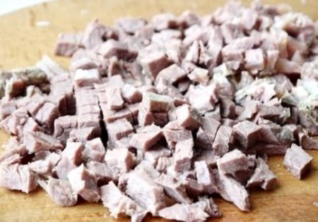 Салат из говядины с овощами