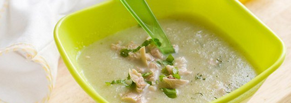 Пюре из кабачка и куриного мяса